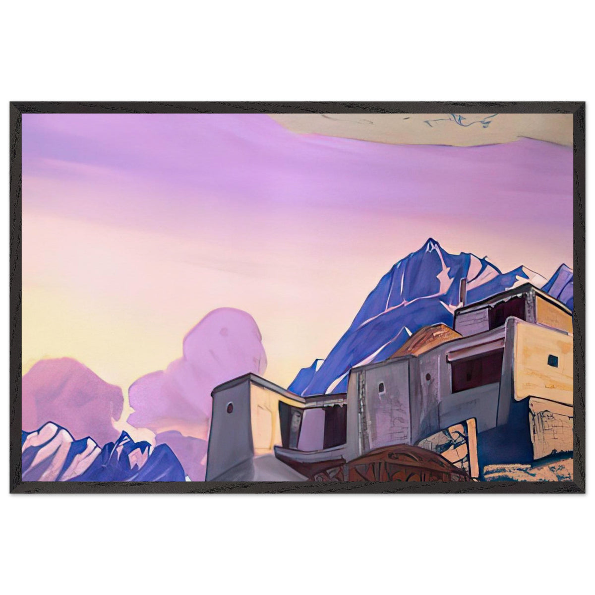 Tibet by Nicholas Roerich, framed poster