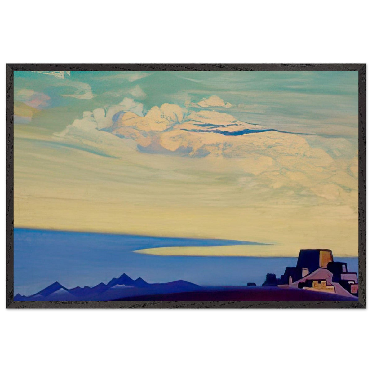 Tibet by Nicholas Roerich, framed poster