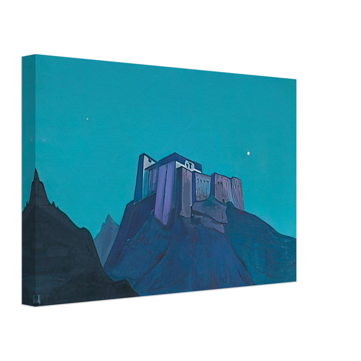 Tibet Stronghold by Nicholas Roerich, canvas, view 2