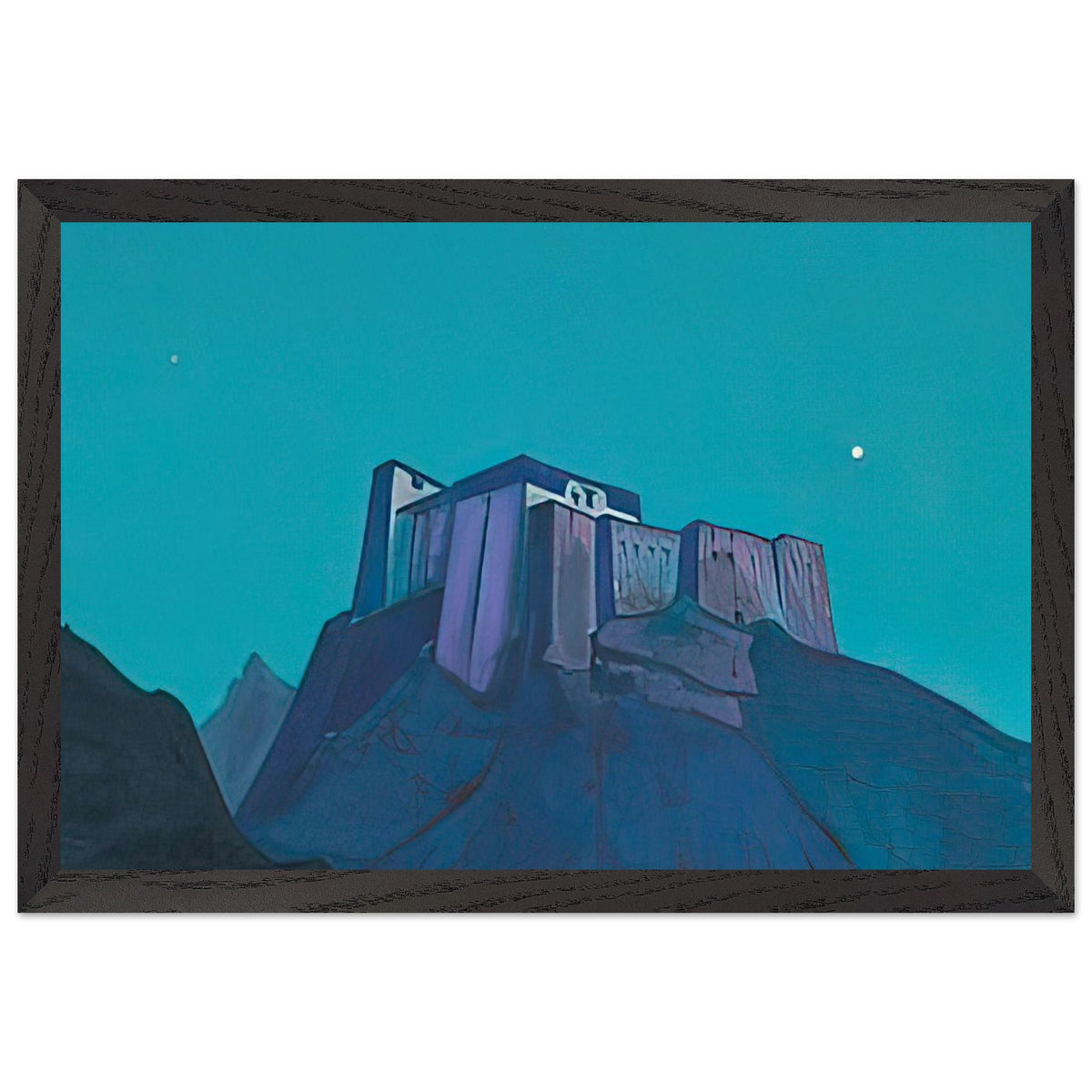 Tibet Stronghold by Nicholas Roerich, framed poster, view 2