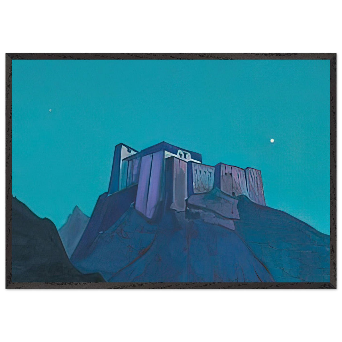 Tibet Stronghold by Nicholas Roerich, framed poster, view 3