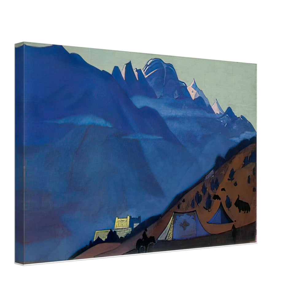 Tibetian Camp. Keilang by Nicholas Roerich, canvas
