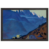 Tibetian Camp. Keilang by Nicholas Roerich, framed poster, view 2