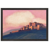 Tibetian Fortress by Nicholas Roerich, framed poster, view 2