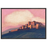 Tibetian Fortress by Nicholas Roerich, framed poster