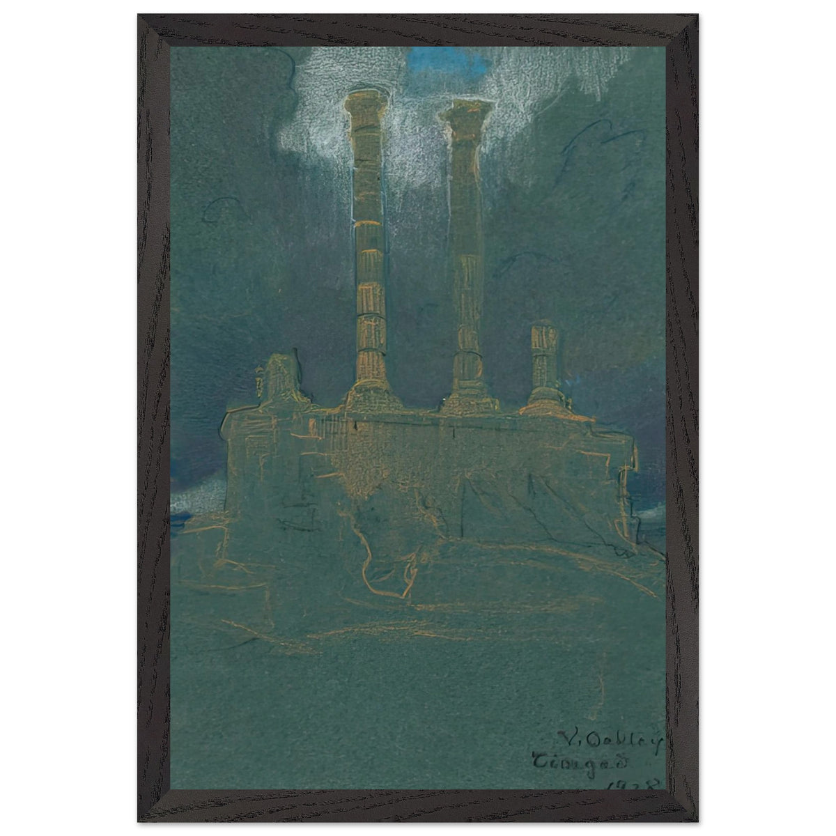 Timgad (Temple) by Violet Oakley, framed poster, view 2