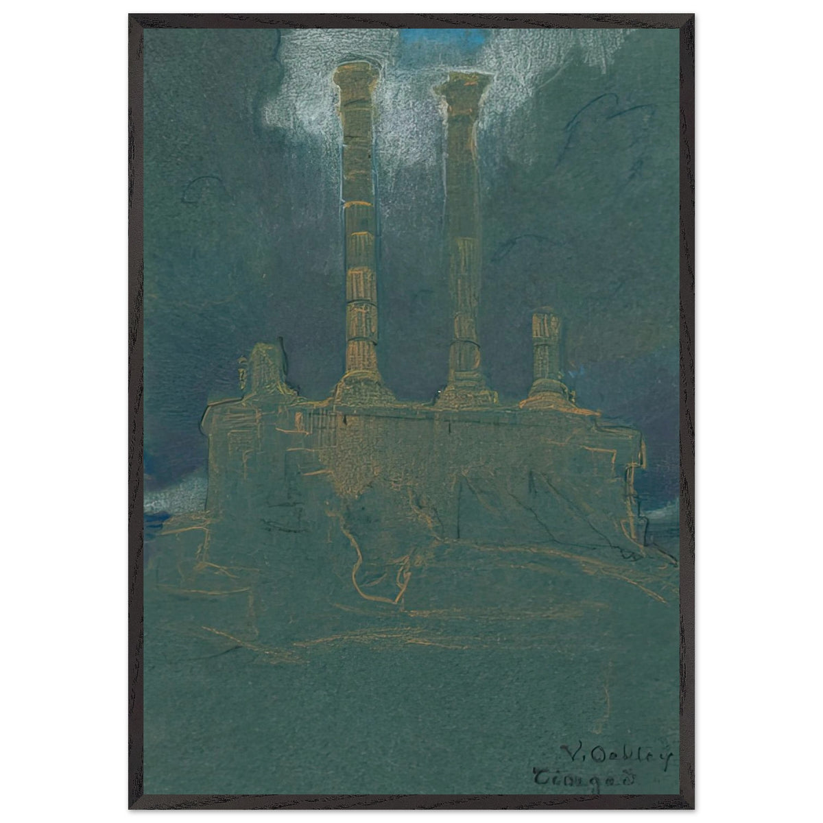 Timgad (Temple) by Violet Oakley, framed poster, view 3