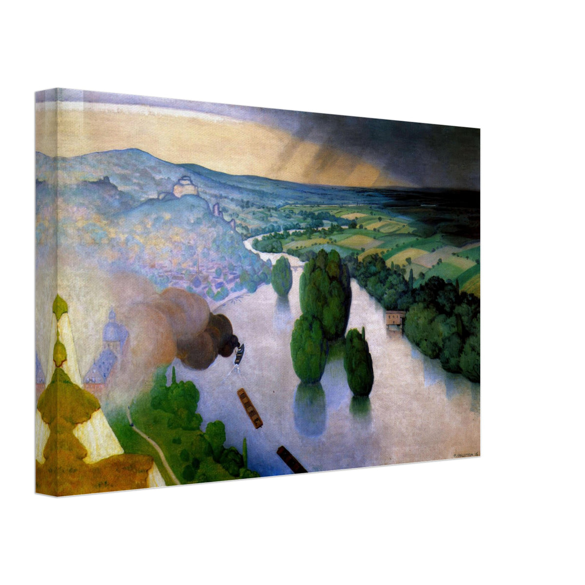 To remember Andelys by Felix Vallotton, canvas, view 2