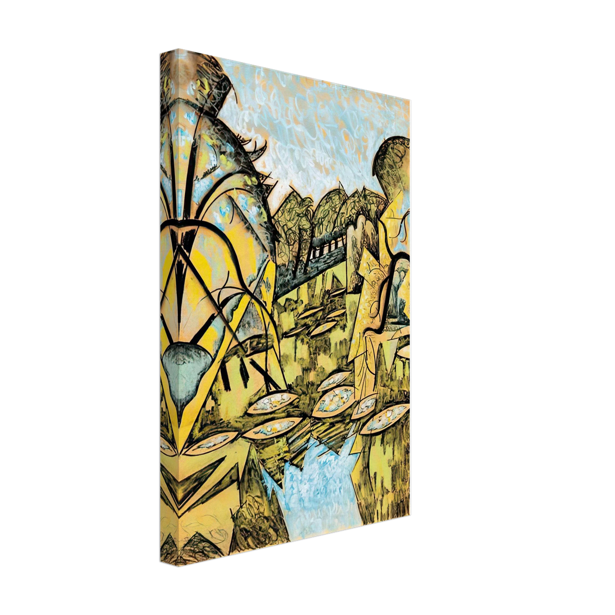 Tópart by Scheiber Hugó, canvas, view 2
