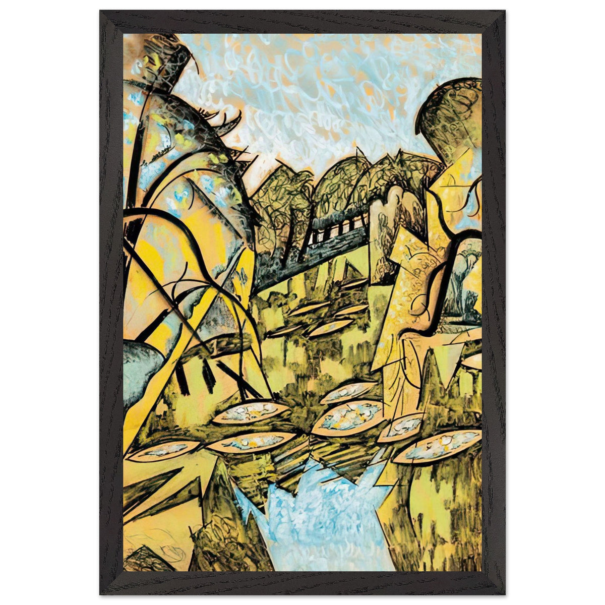Tópart by Scheiber Hugó, framed poster, view 2