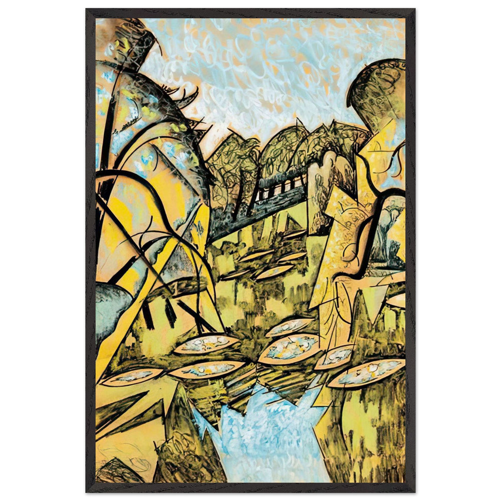 Tópart by Scheiber Hugó, framed poster