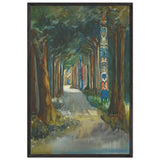 Totem Walk at Sitka by Emily Carr, framed poster