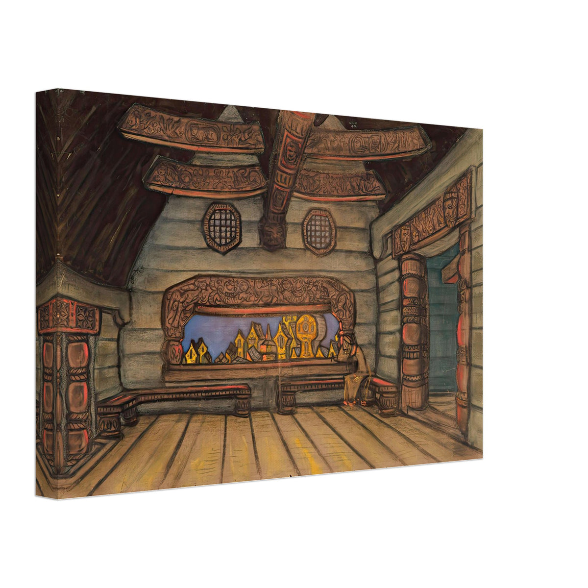 Tower Chamber of Yaroslavna by Nicholas Roerich, canvas, view 2