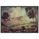 Town in the Valley by Konstantin Bogaevsky, framed poster, view 3