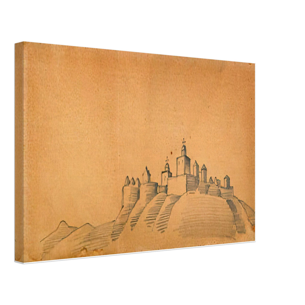 Town (Monastery on Hills) by Nicholas Roerich, canvas