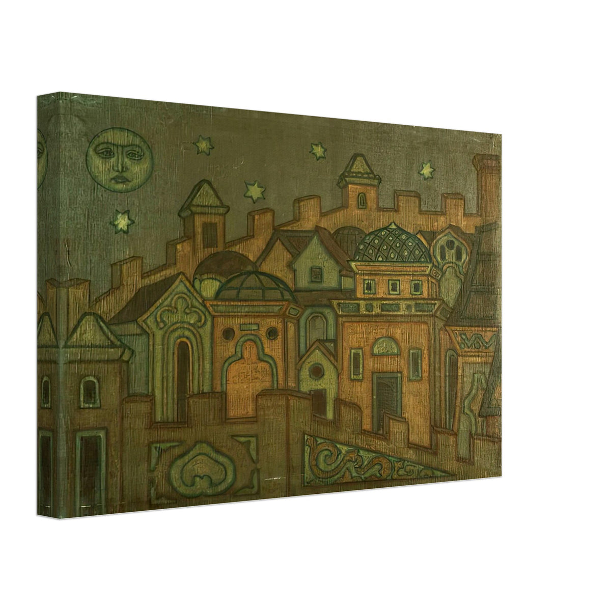 Towns by Nicholas Roerich, canvas, view 2