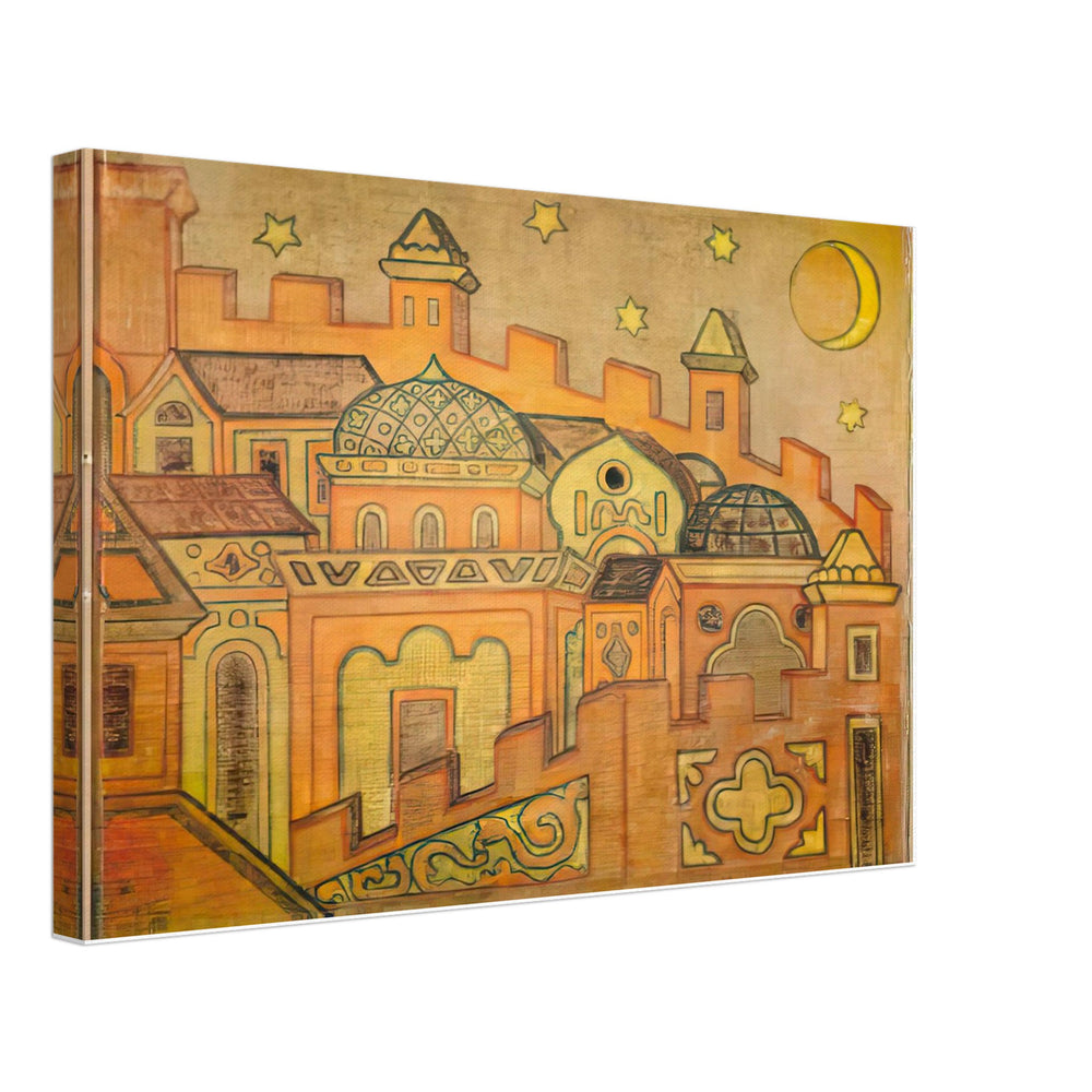 Towns by Nicholas Roerich, canvas