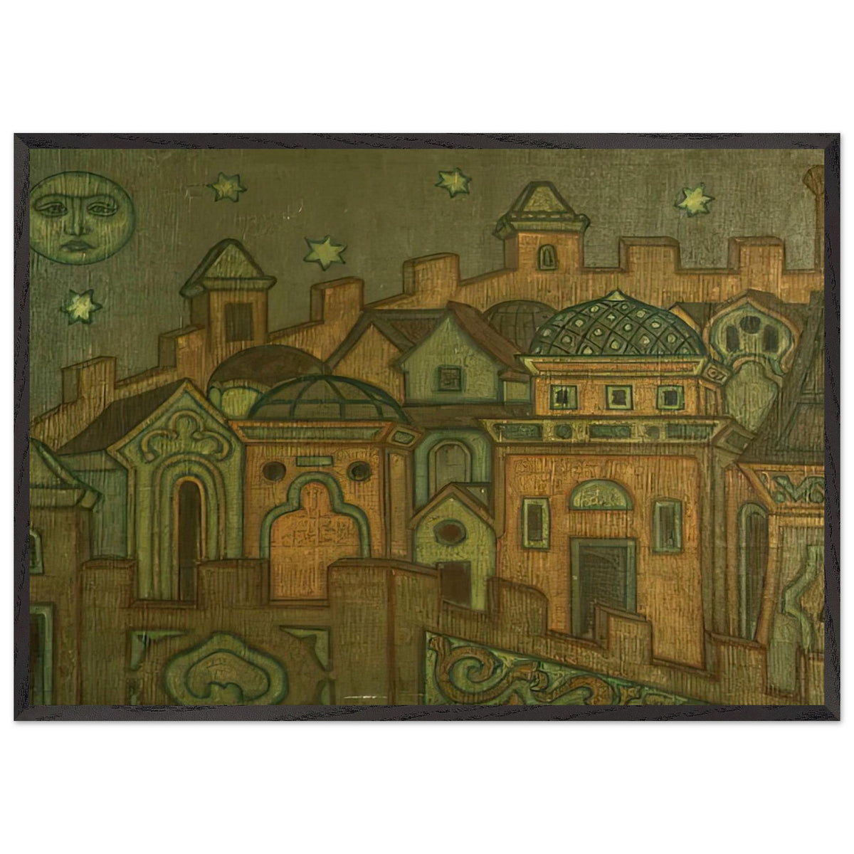 Towns by Nicholas Roerich, framed poster, view 3