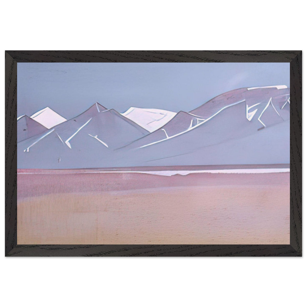 Trans-Himalayas, View from Saga-Dzong by Nicholas Roerich, framed poster, view 2