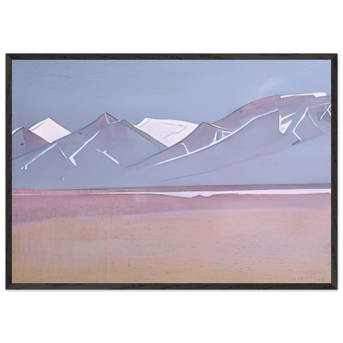 Trans-Himalayas, View from Saga-Dzong by Nicholas Roerich, framed poster, view 3