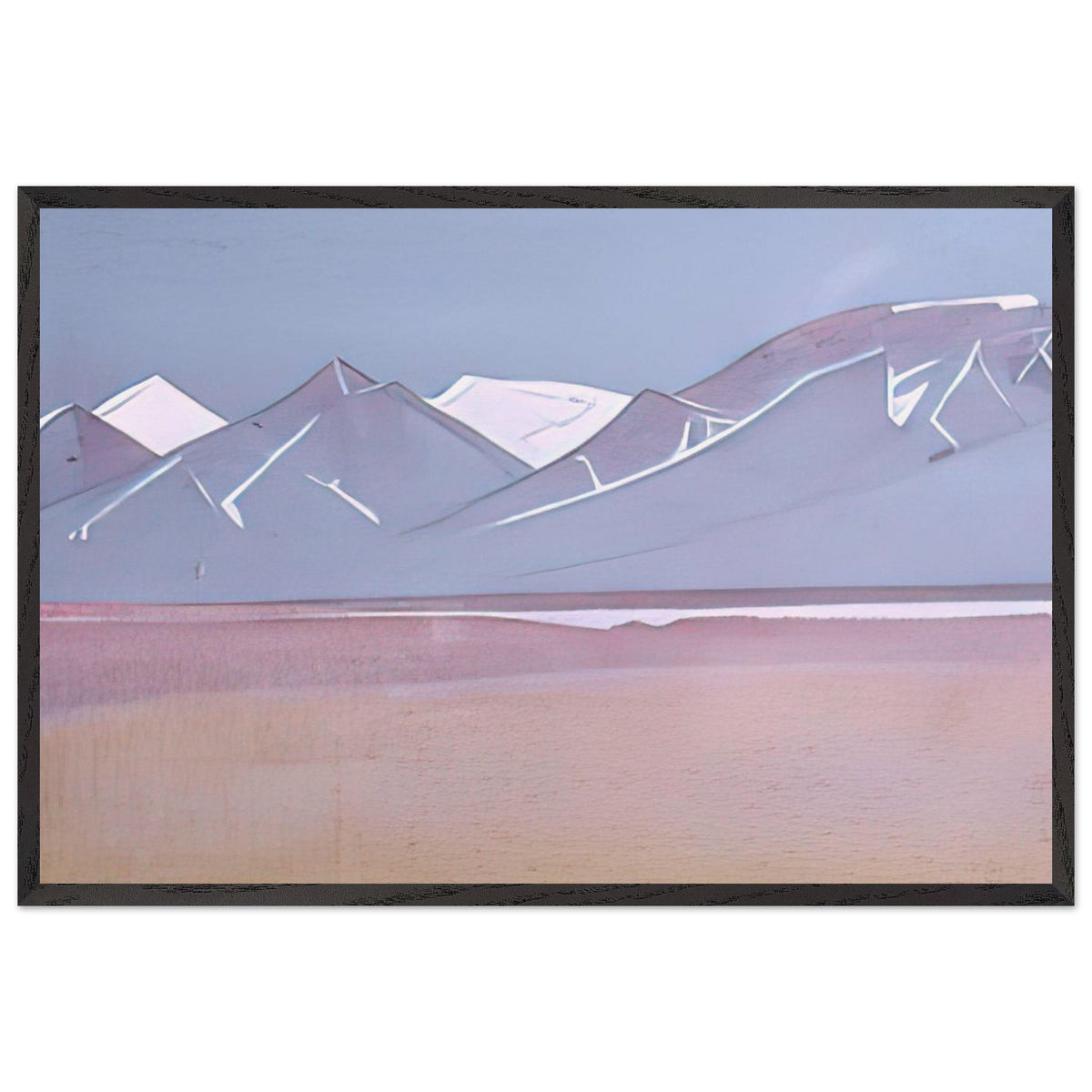 Trans-Himalayas, View from Saga-Dzong by Nicholas Roerich, framed poster