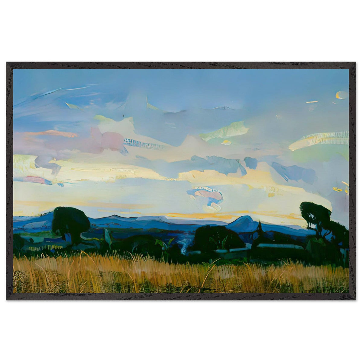Transvaal Evening (Nelspruit) by Pieter Wenning, framed poster