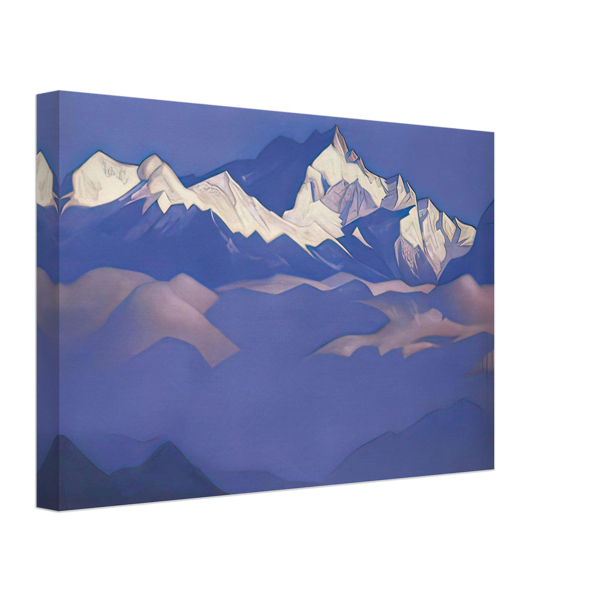 Treasure of Snows (Kangchenjunga) by Nicholas Roerich, canvas, view 2