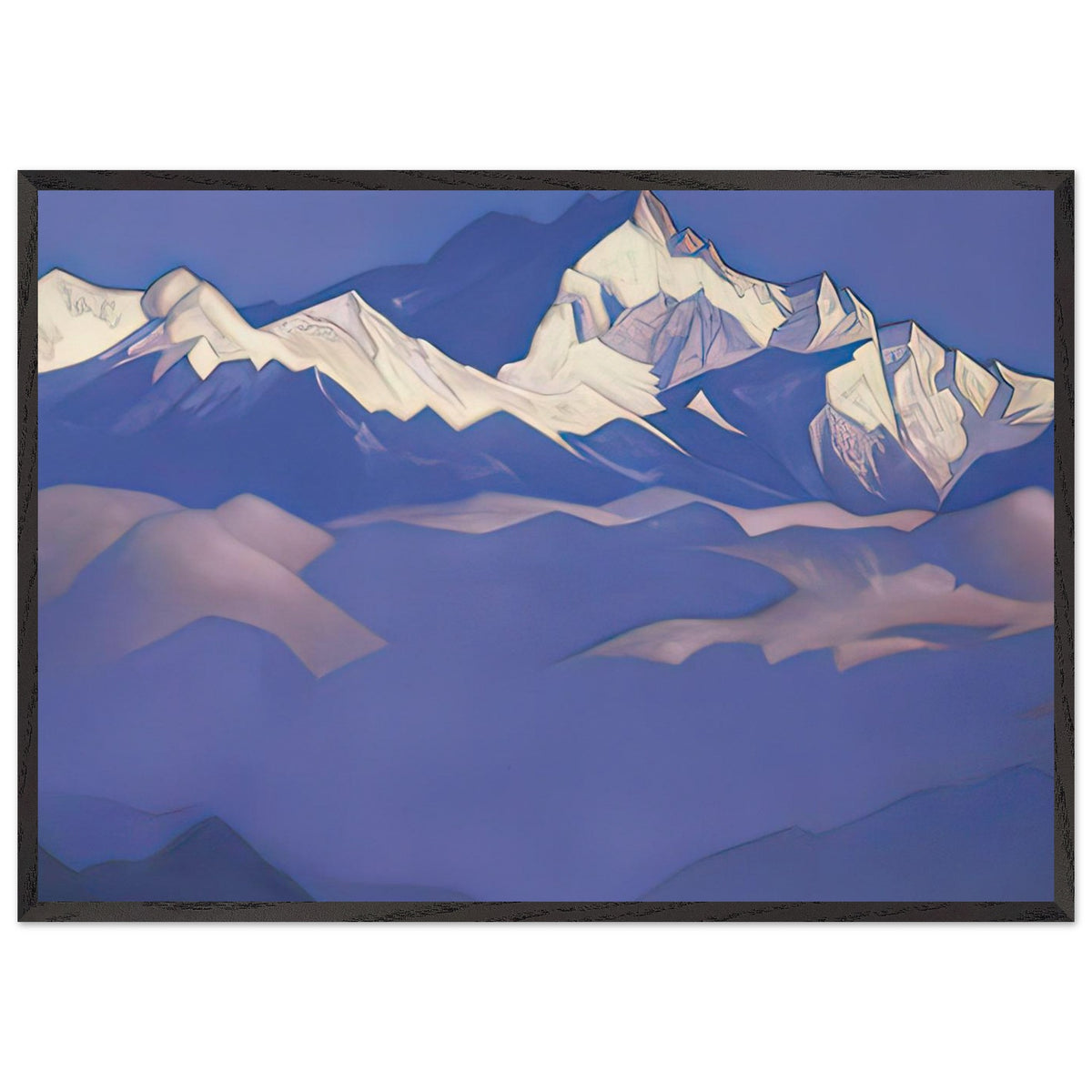 Treasure of Snows (Kangchenjunga) by Nicholas Roerich, framed poster, view 3