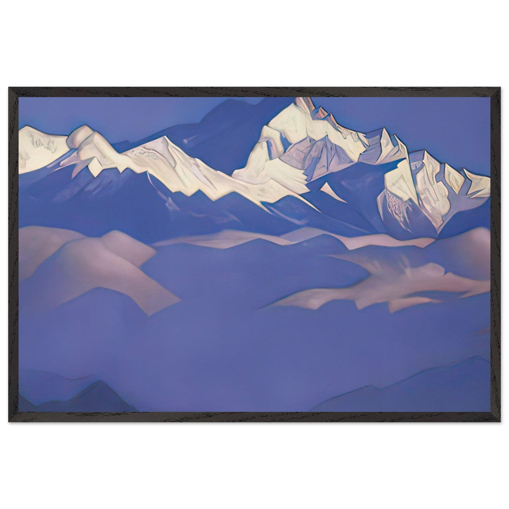 Treasure of Snows (Kangchenjunga) by Nicholas Roerich, framed poster