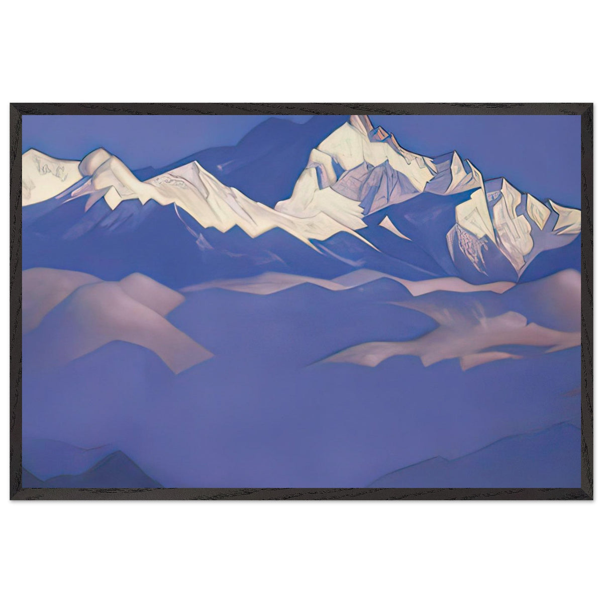 Treasure of Snows (Kangchenjunga) by Nicholas Roerich, framed poster
