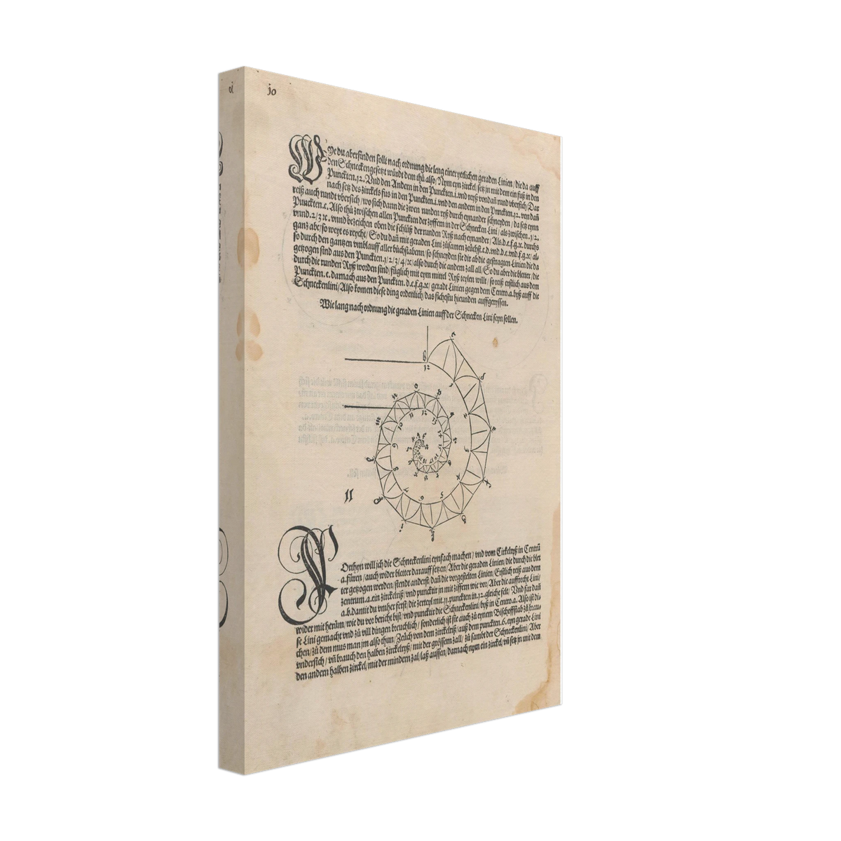 Treatise on Measurement by Albrecht Durer, canvas, view 2