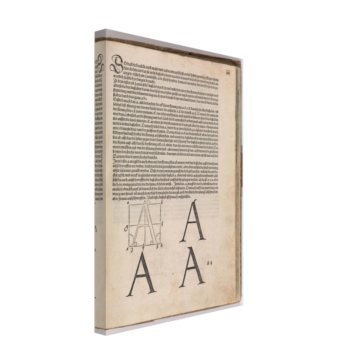 Treatise on Measurement by Albrecht Durer, canvas, view 2