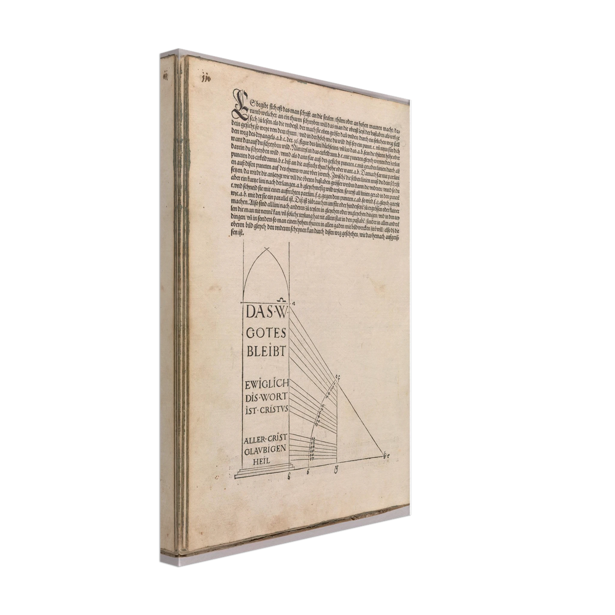 Treatise on Measurement by Albrecht Durer, canvas, view 2