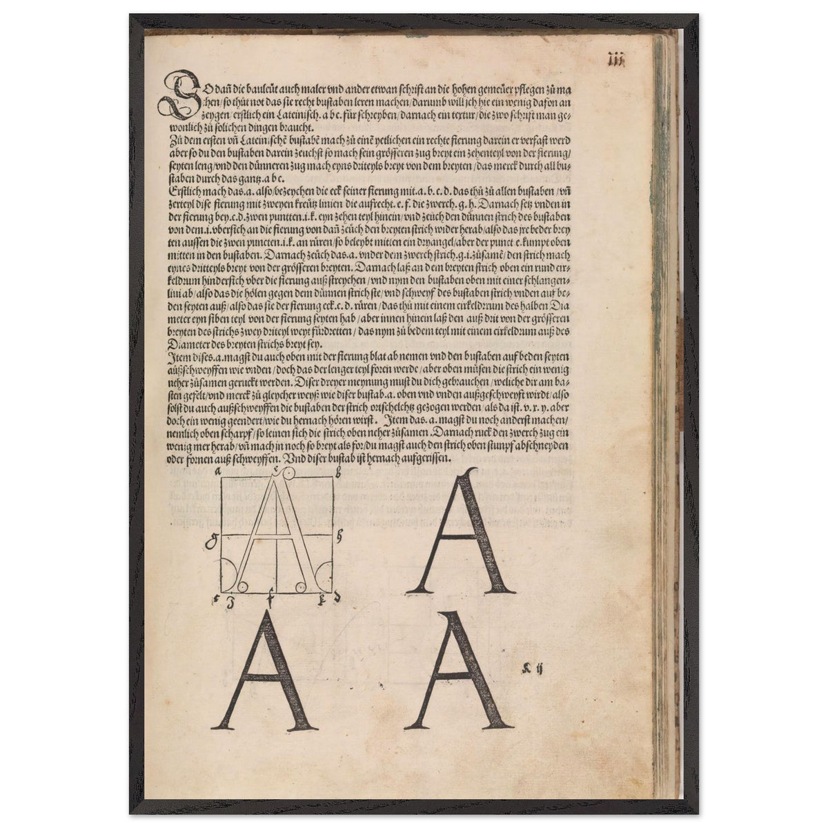 Treatise on Measurement by Albrecht Durer, framed poster, view 3