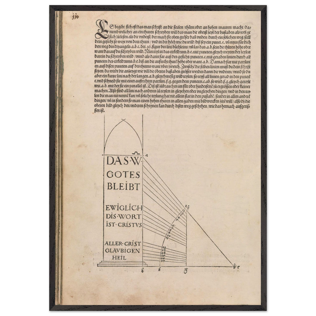 Treatise on Measurement by Albrecht Durer, framed poster, view 3