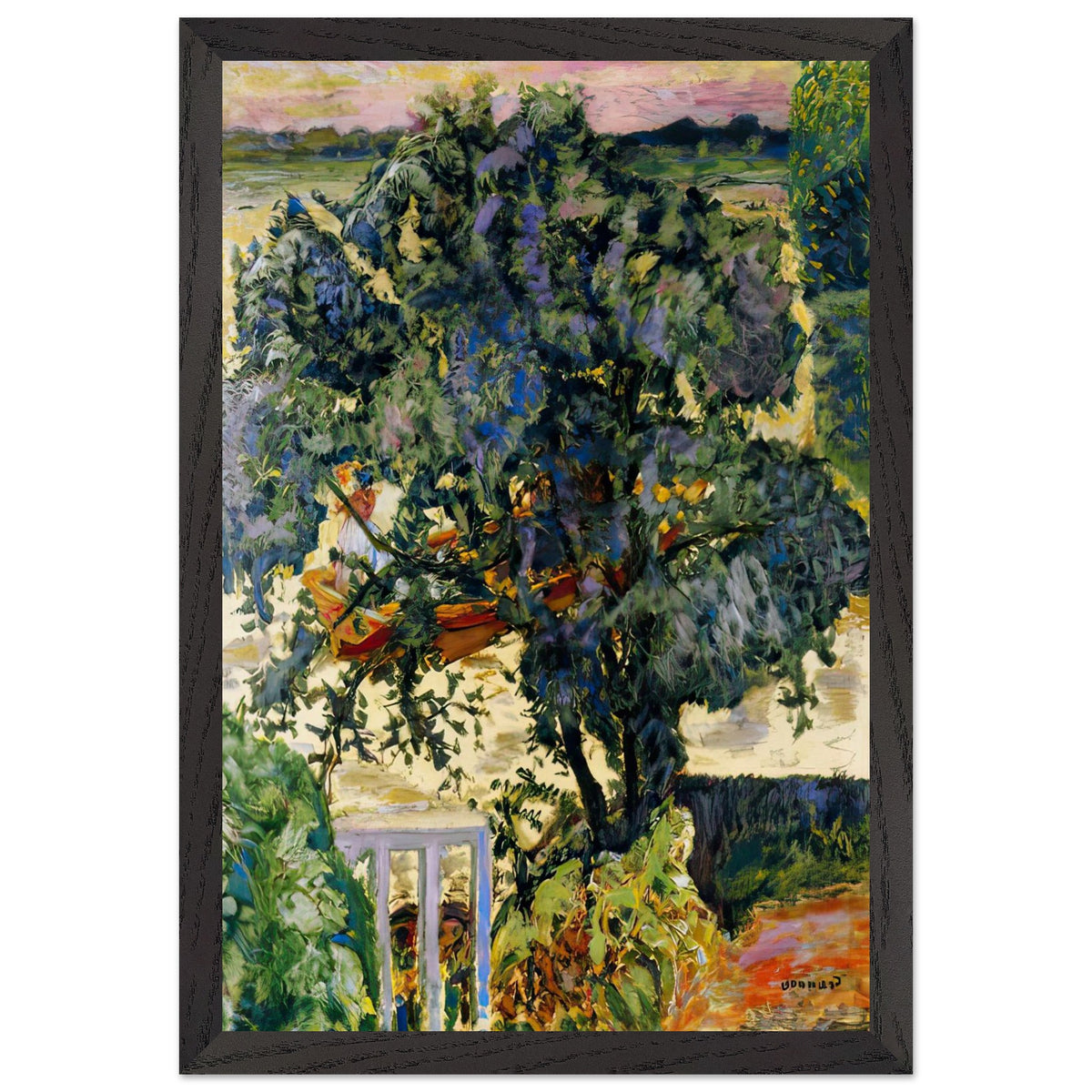 Tree by the River by Pierre Bonnard, framed poster, view 2