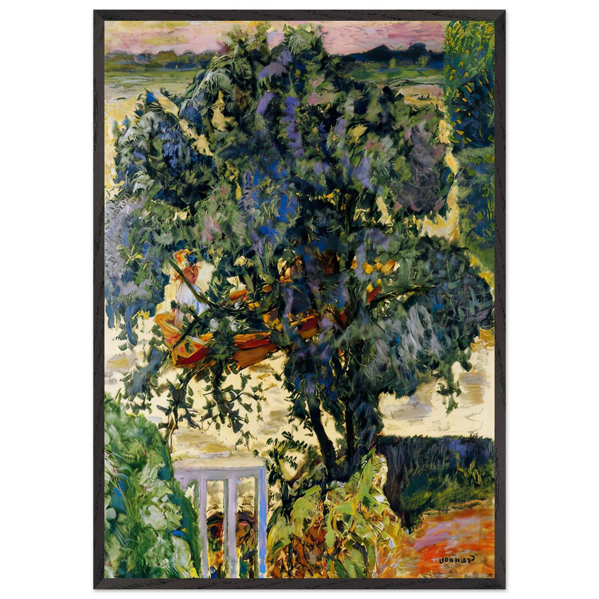 Tree by the River by Pierre Bonnard, framed poster, view 3