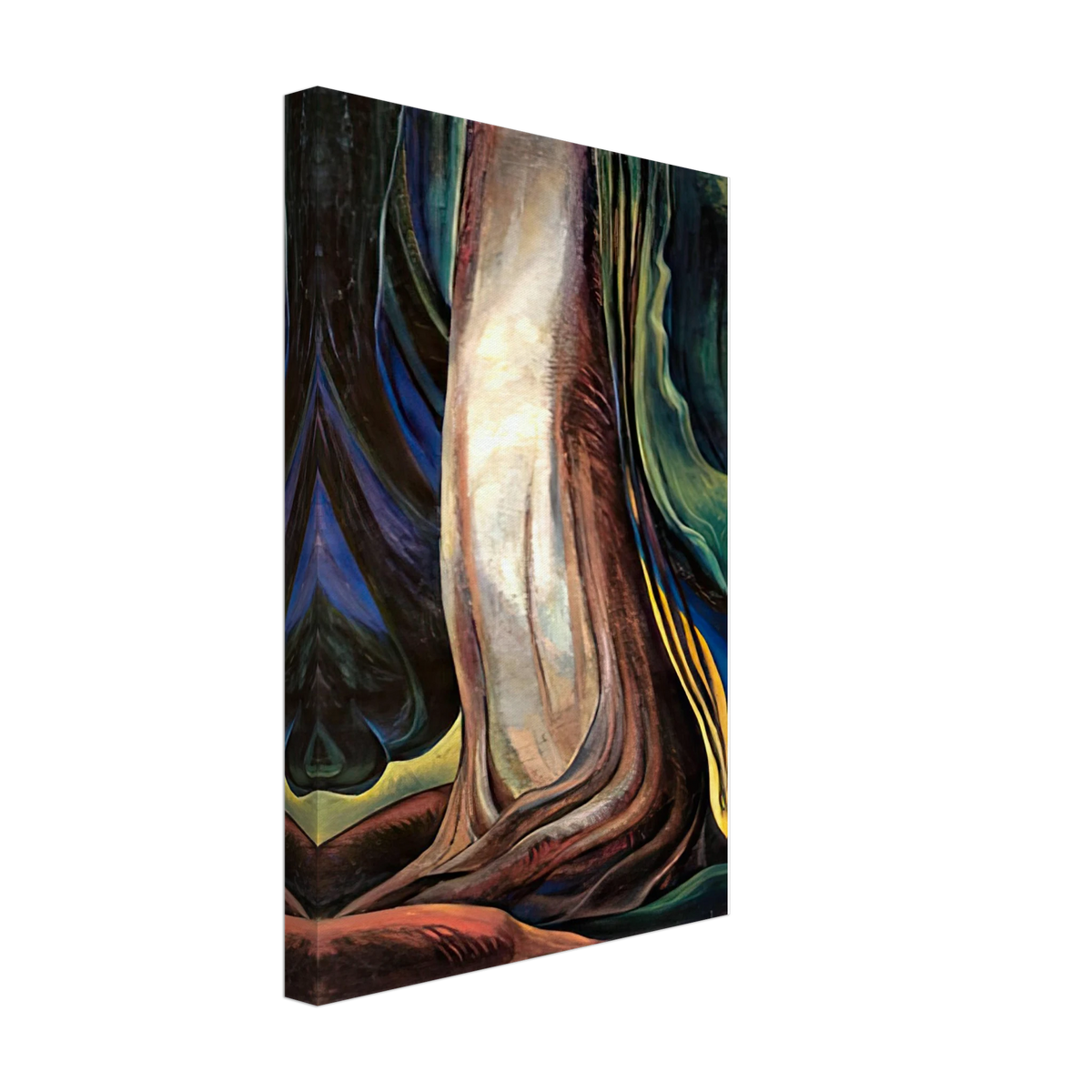 Tree Trunk by Emily Carr, canvas, view 2