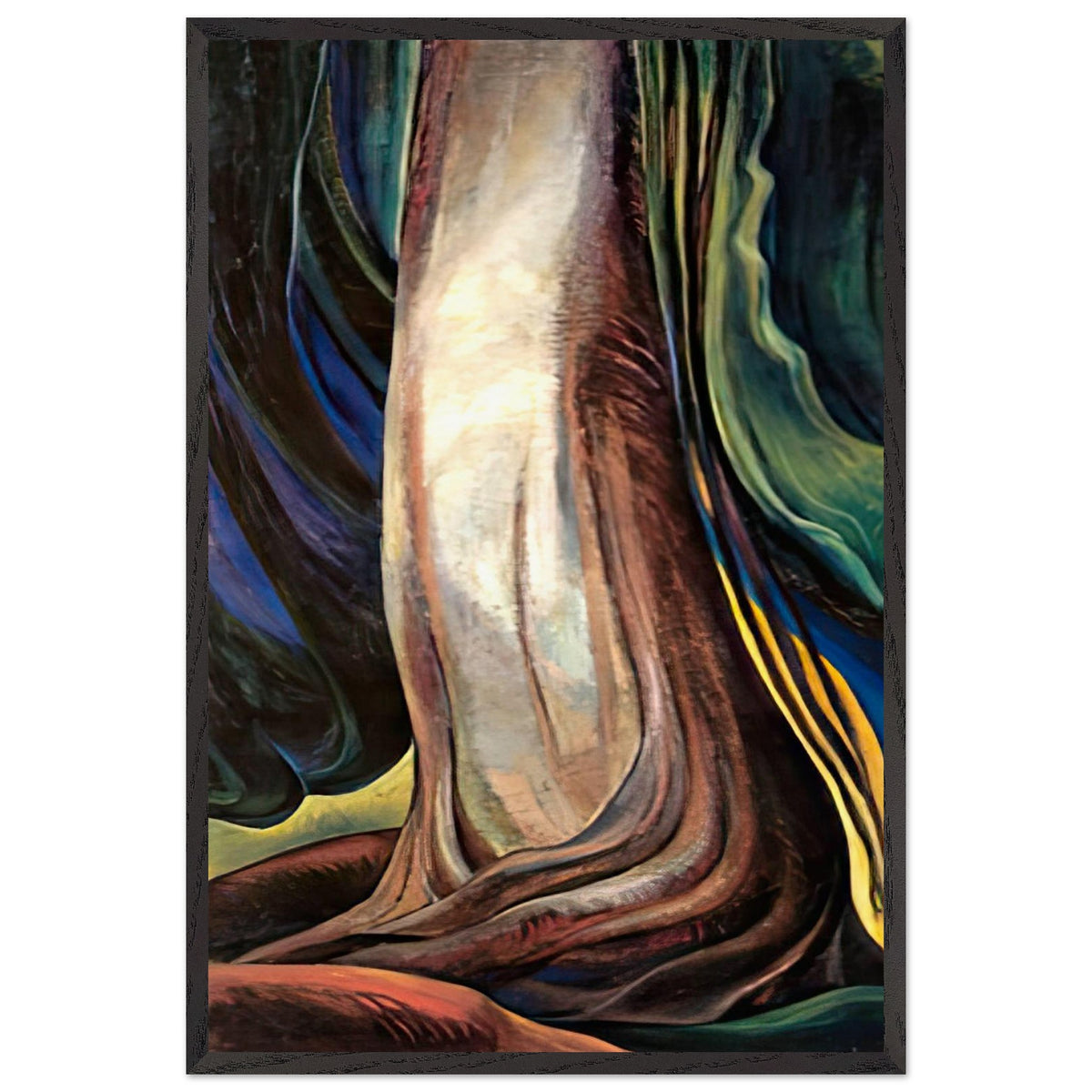 Tree Trunk by Emily Carr, framed poster