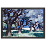 Trees, Antibes by Samuel Peploe, framed poster, view 2