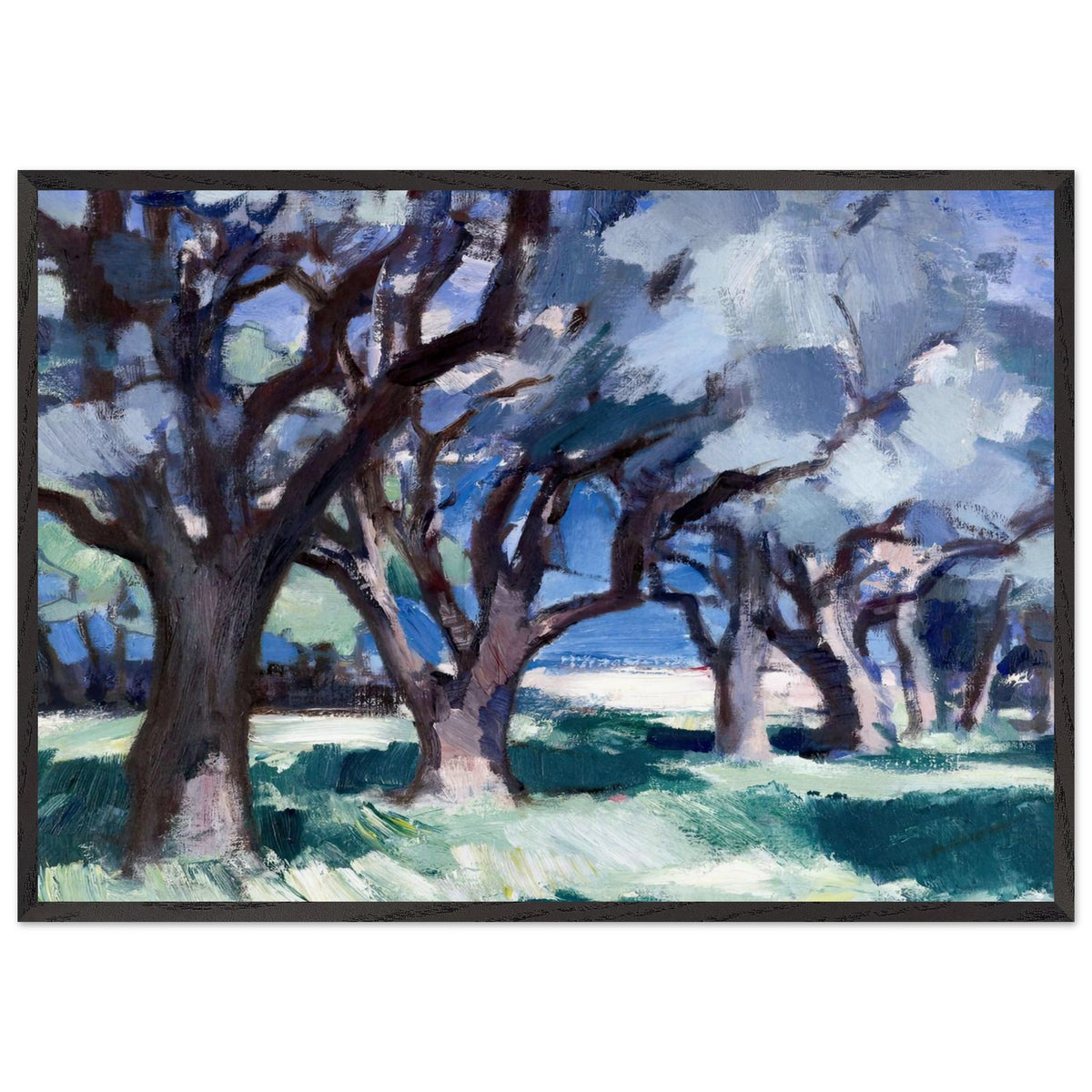 Trees, Antibes by Samuel Peploe, framed poster, view 3