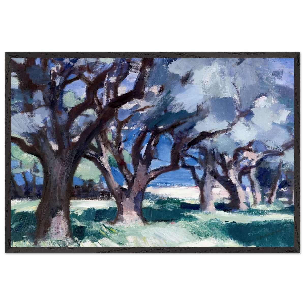 Trees, Antibes by Samuel Peploe, framed poster