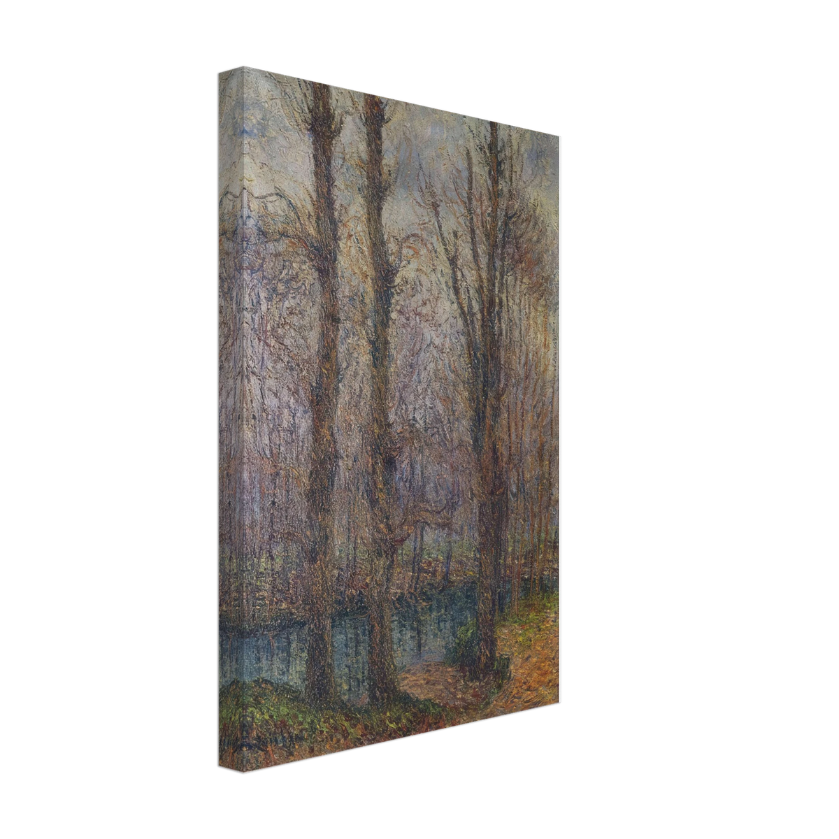 Trees by the River by Gustave Loiseau, canvas, view 2