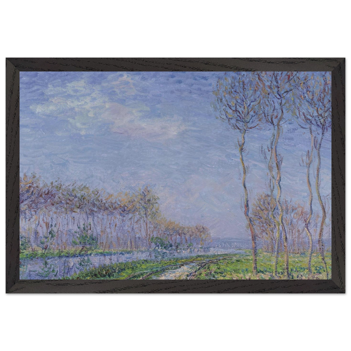Trees by the River by Gustave Loiseau, framed poster, view 2