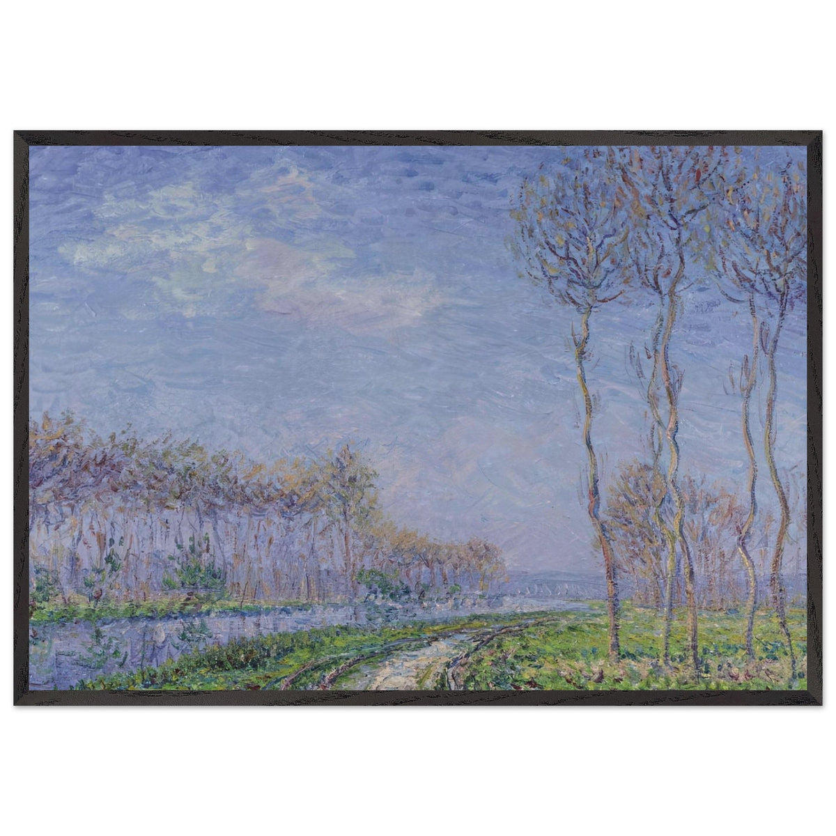 Trees by the River by Gustave Loiseau, framed poster, view 3