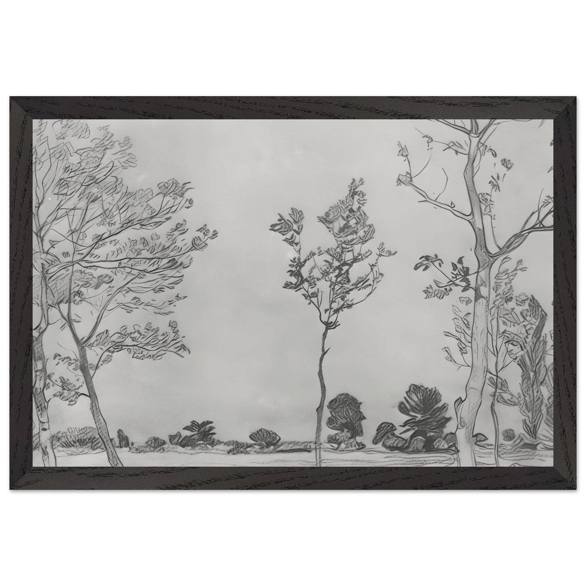Trees in Baran-Eli by Konstantin Bogaevsky, framed poster, view 2