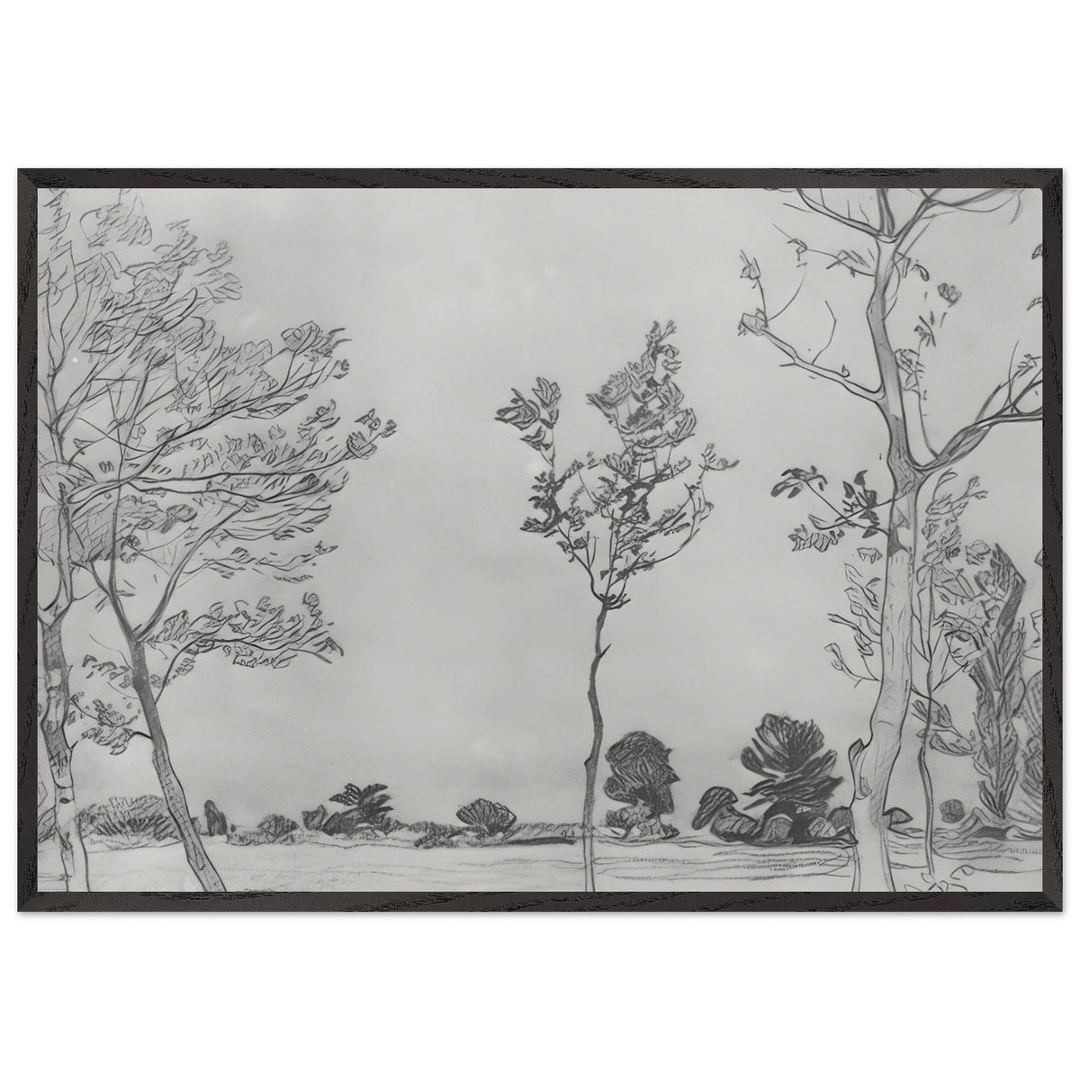 Trees in Baran-Eli by Konstantin Bogaevsky, framed poster, view 3
