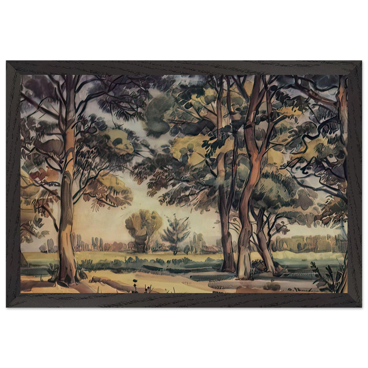 Trees by Konstantin Bogaevsky, framed poster, view 2