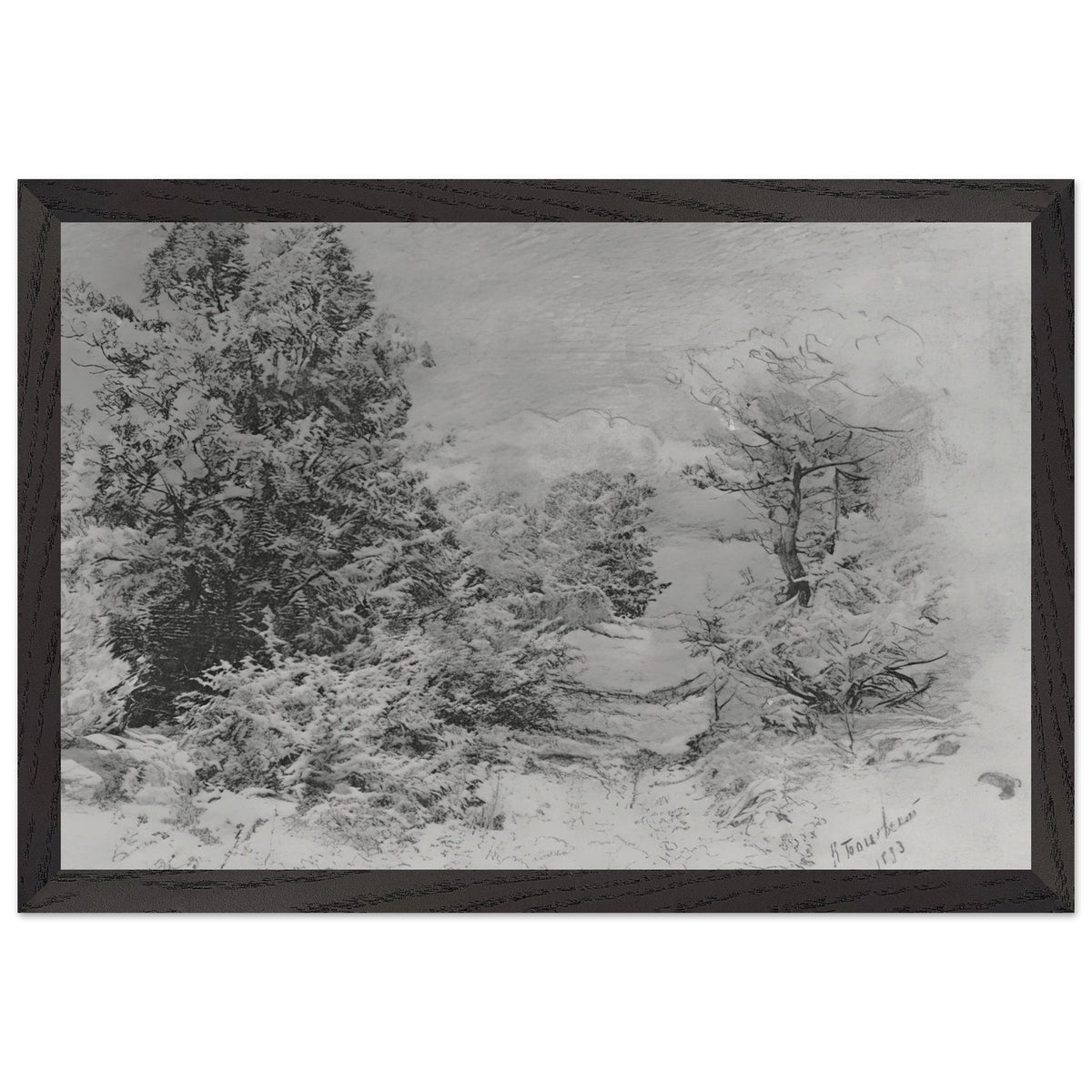 Trees by Konstantin Bogaevsky, framed poster, view 2