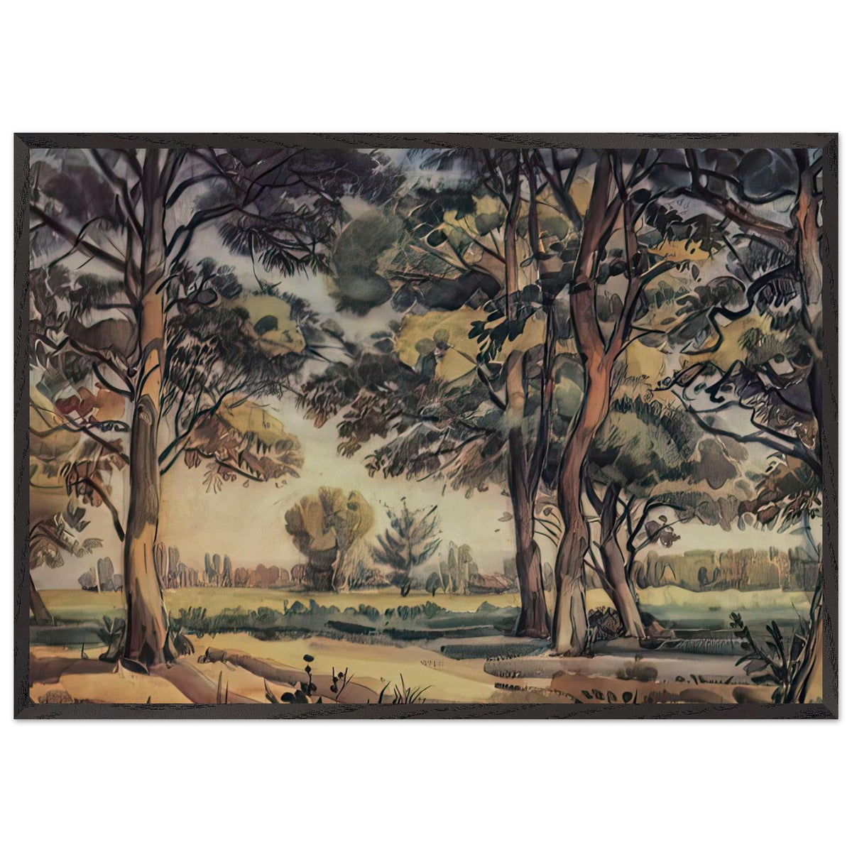 Trees by Konstantin Bogaevsky, framed poster, view 3